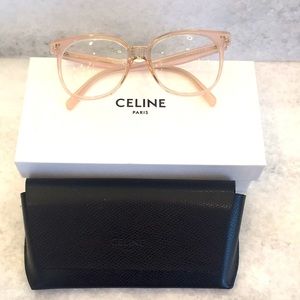 Celine Eyeglass Frame Transparent Pink